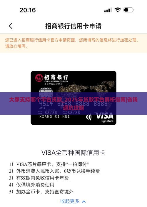 大家支持哪个平台贷款