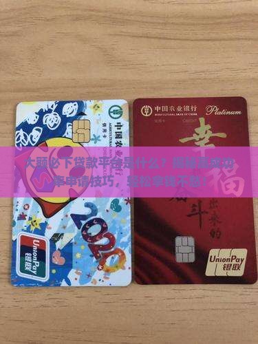 大额必下贷款平台是什么