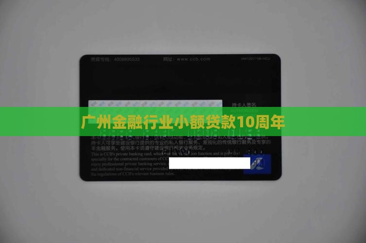 广州小额贷款10周年