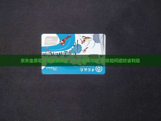 京东金条和消费金融贷款