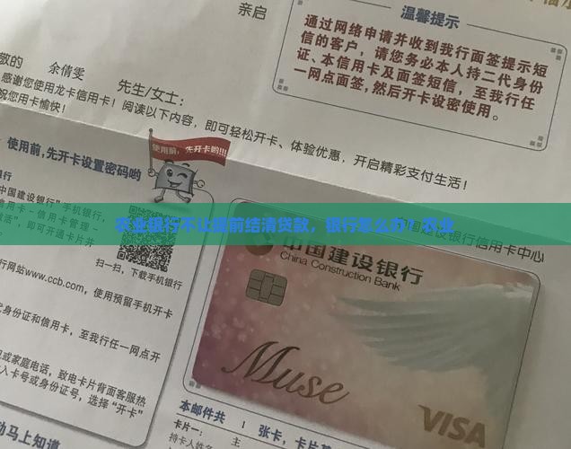 农业银行不让结清贷款