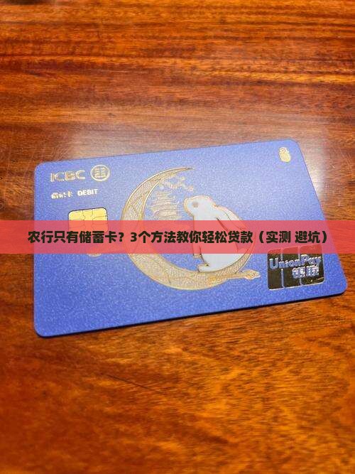 农行只有储蓄卡怎么贷款
