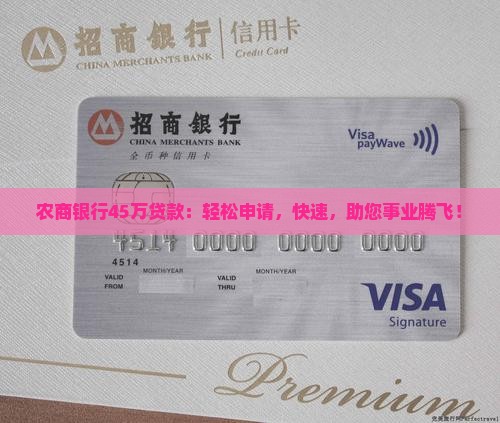 农商银行45万贷款