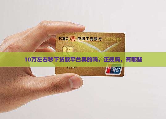 10万左右秒下贷款平台