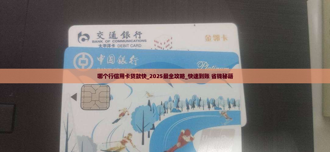 哪个行信用卡贷款快