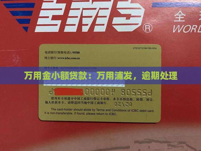 万用金小额贷款