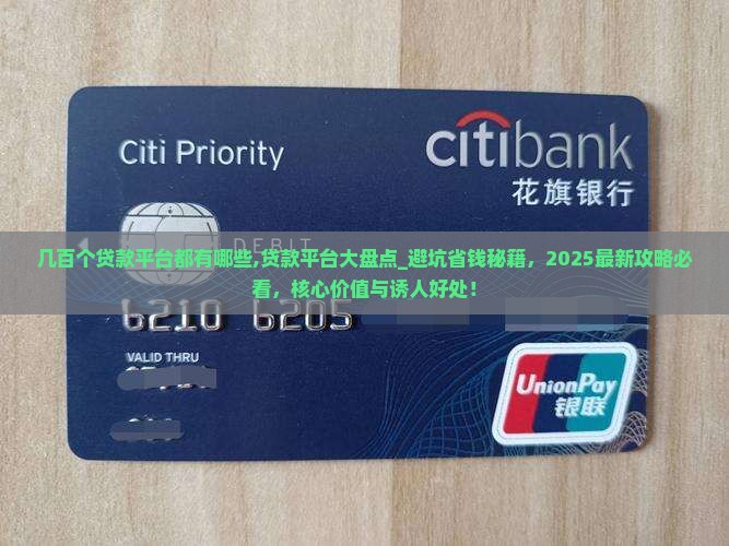几百个贷款平台都有哪些