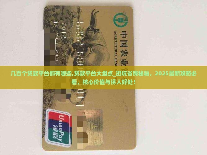几百个贷款平台都有哪些