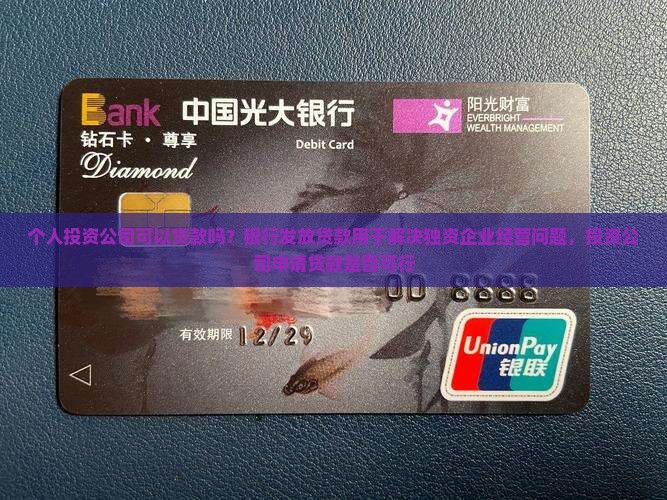 个人投资公司可以贷款吗