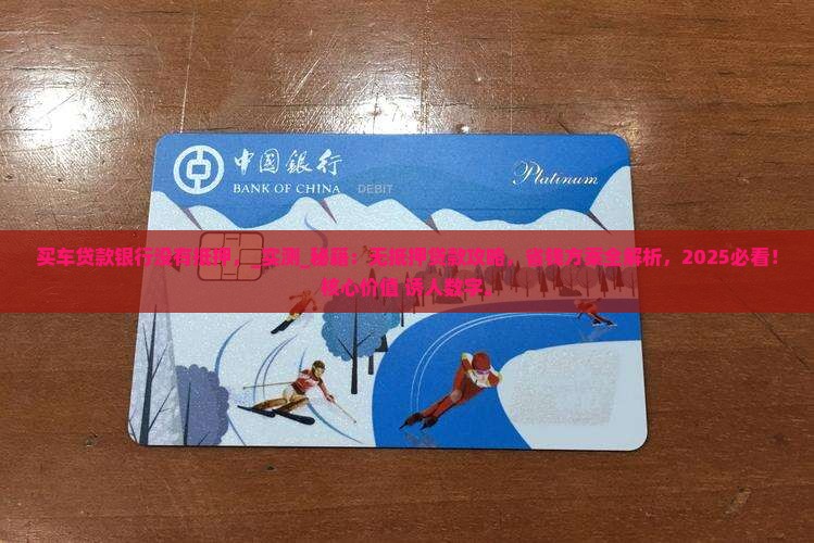 买车贷款银行没有抵押