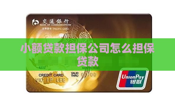 小额贷款担保公司怎么贷