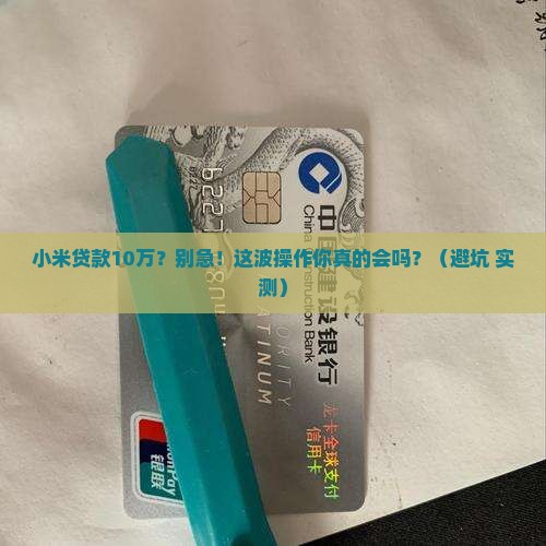 小米贷款数10