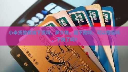 小米贷款有线下贷吗