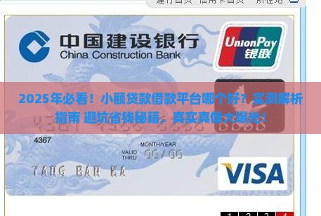 小额贷款借款平台哪个好
