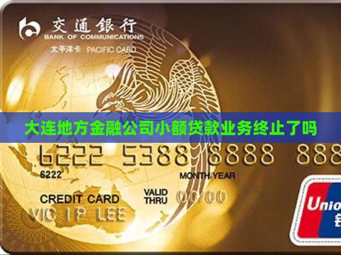 大连地方金融公司小额贷款业务终止了吗