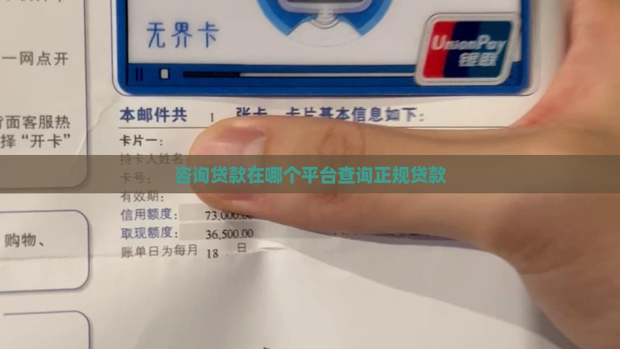 咨询贷款在哪个平台查询正规贷款