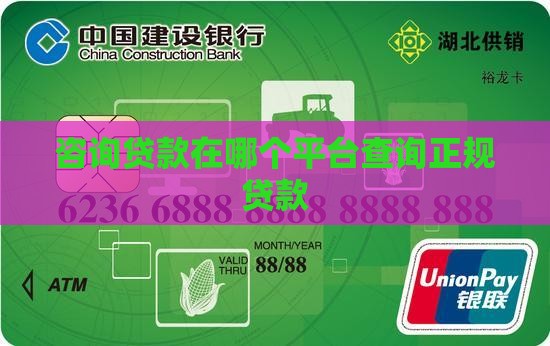 咨询贷款在哪个平台查询正规贷款