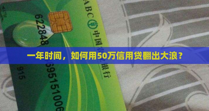 信用贷款50万一年多少