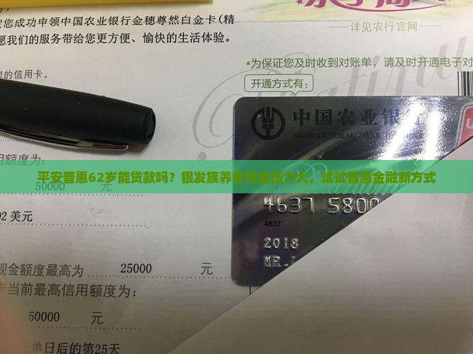 平安普惠62岁能贷款吗