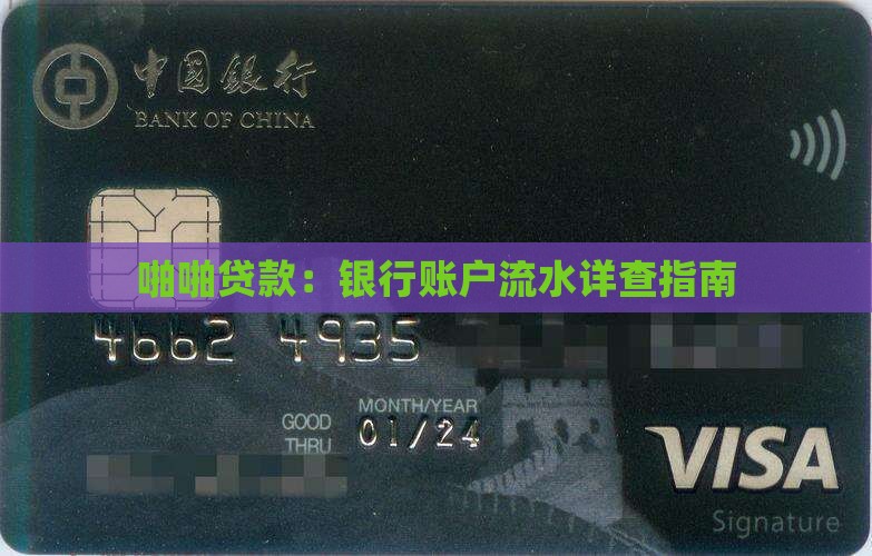 啪啪贷款银行流水吗
