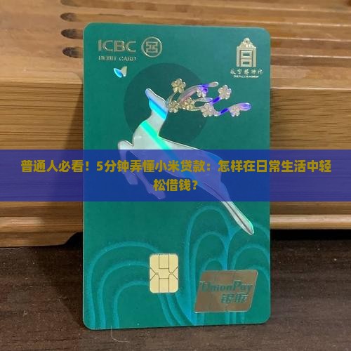 小米贷款的详细介绍