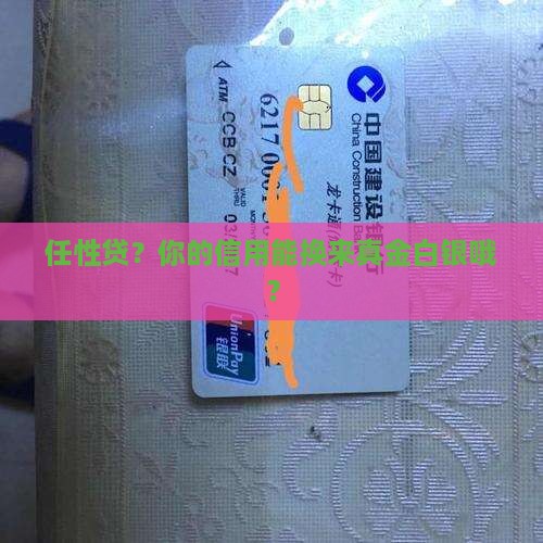 任性贷的信用贷款