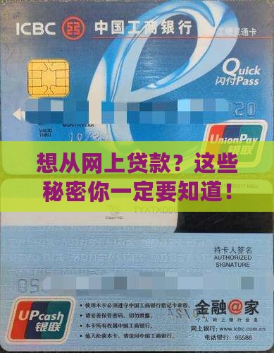 怎么从网络上贷款吗