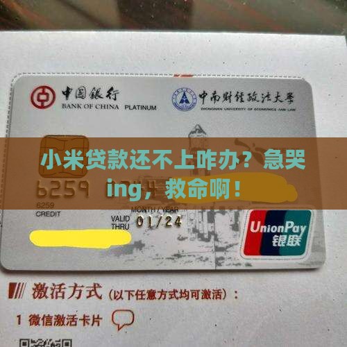 小米贷款还不上了怎么办