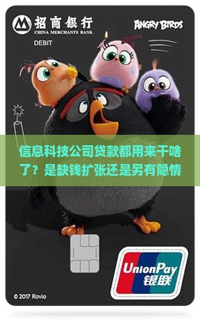 信息科技类公司贷款用途