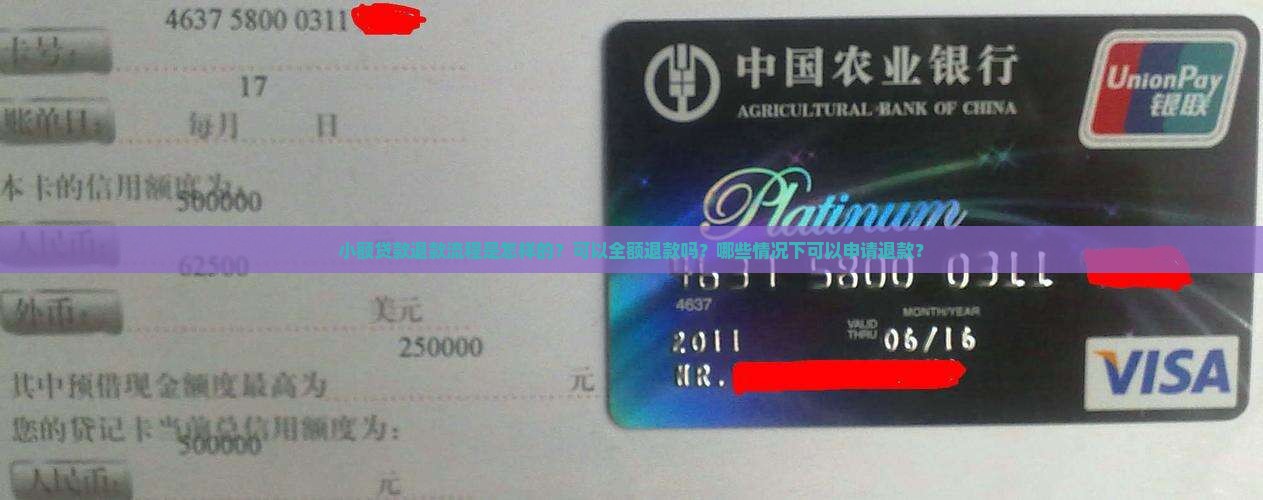 小额贷款可以退款吗