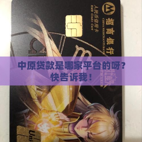 中原贷款是什么平台的