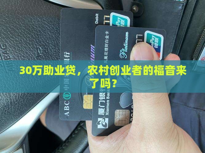 农村助业贷款30万怎么贷