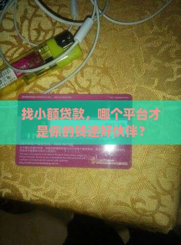 小额贷款选什么平台