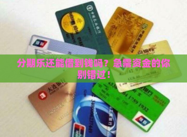 分期乐还可以贷款吗 分期乐还可以贷款吗