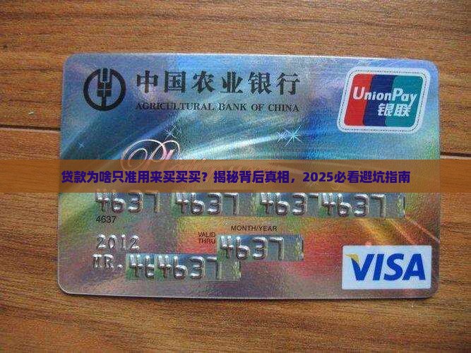 为什么贷款仅用于消费