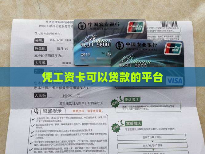 凭工资卡可以贷款的平台