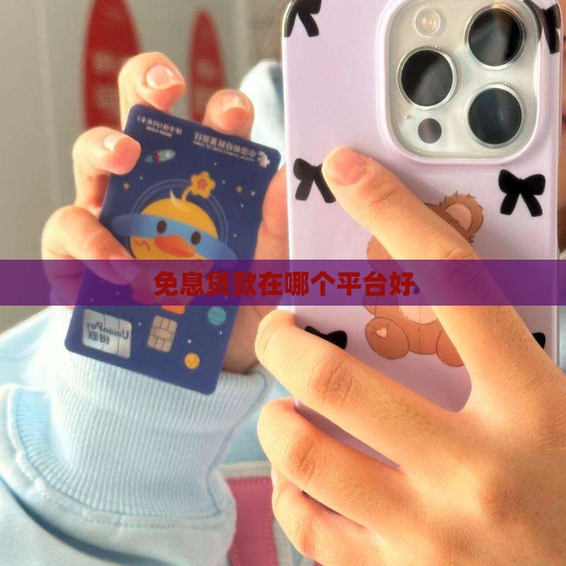 免息贷款在哪个平台好