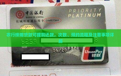 农行按揭贷款可提前还款