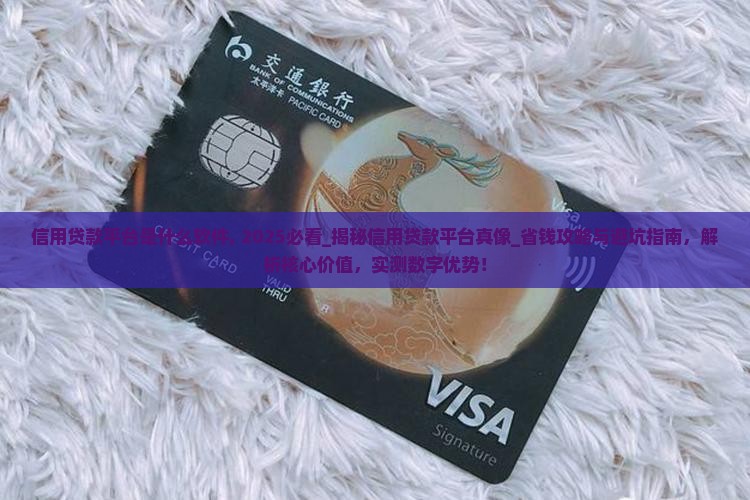 信用贷款平台是什么软件