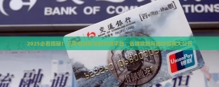 不用电销审核的贷款平台