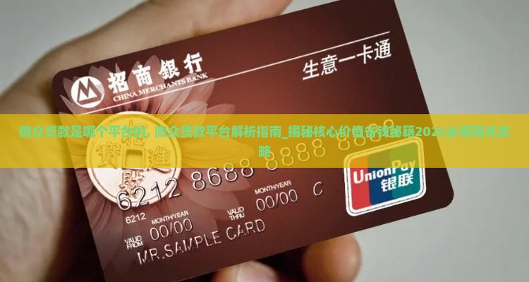 微众贷款是哪个平台的