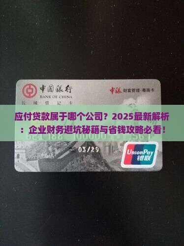 应付贷款属于哪个公司