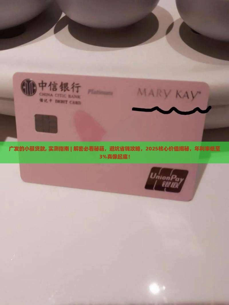 广发的小额贷款