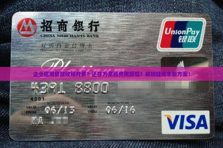 企业信用贷款收服务费