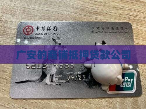 广安的商铺抵押贷款公司