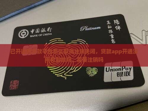 已开通的贷款平台