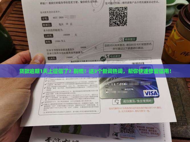 贷款逾期1天上征信了