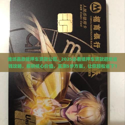 潍坊嘉欣抵押车贷款公司