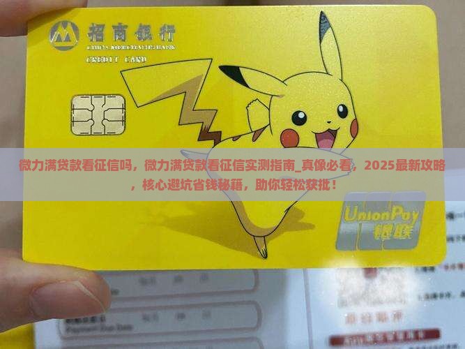 微力满贷款看征信吗