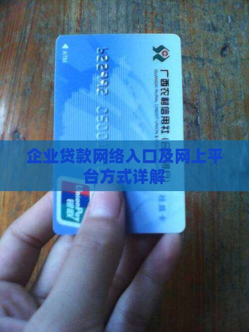 企业贷款网络入口